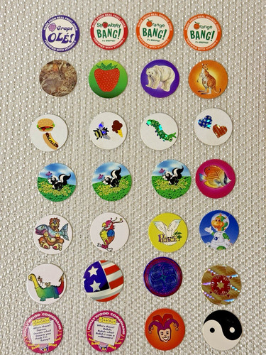 Vintage pog set orange bang - orange,